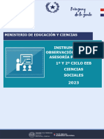 Instrumento de Observación de Clases y Asesoría - Ciencias Sociales VF