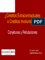 ANICH Juan A. Creditos Extracontractuales o Creditos Involuntarios.