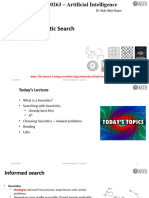 AI Lecture 5 - Heuristic Search