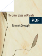 USA Canada Economic Geography