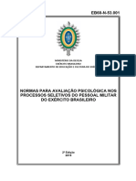 Normas para Avaliacao Psicologica Nos Processos Seletivos Do Pessoal Militar Do Eb-Port 328-Decex (Eb60-N-53.001)