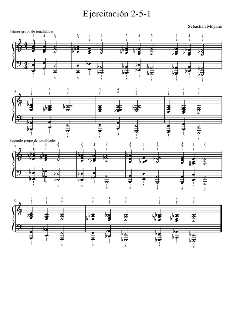 Ejercitación Piano Ger | PDF
