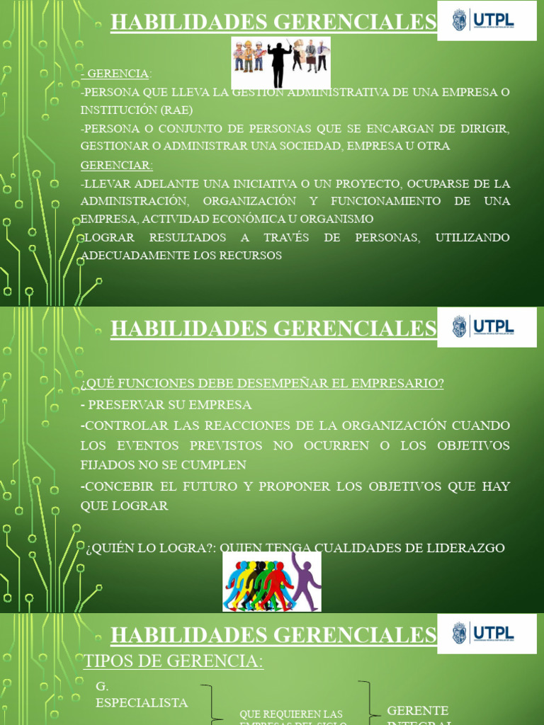 Habilidades Gerenciales 1 PDF Business Liderazgo