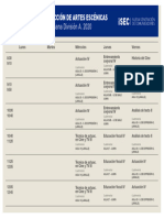 GRILLA DE HORARIOS - ACTUACION-2DO AÑO TURNO MAÑANA DIVISION A 2do Cuatri