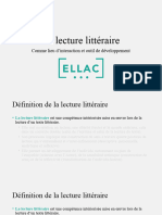 1 La Lecture Litteraire