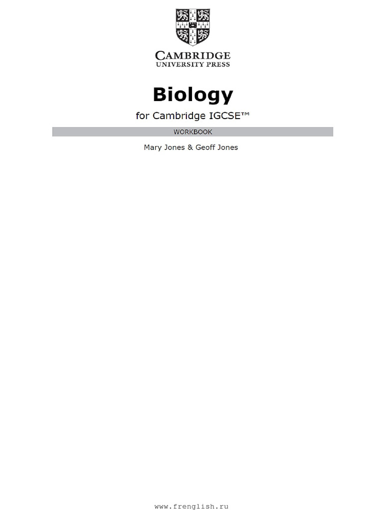 Cie igcse biology 4th edition workbook pdf