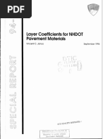 Layer Coefficients For NHDOT Pavement Materials