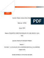 Actividad La Introducción de La Contabilidad Electrónica y La Contabilidad Integral (COI)