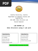 Lab Report On Data Structure Using C Lab Work