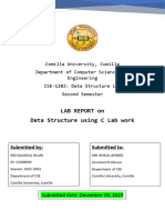 Lab Report On Data Structure Using C Lab Work