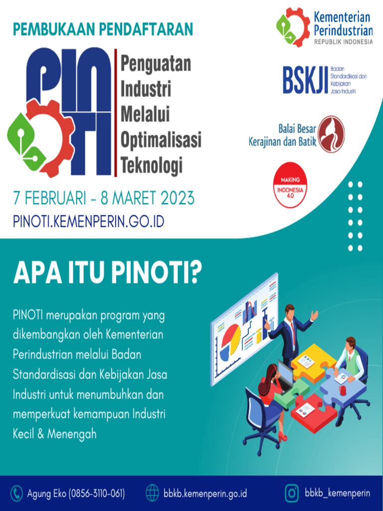 Program PINOTI untuk IKM 2023 | PDF