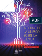 Informa de La Unesco Sobre La Ciencia