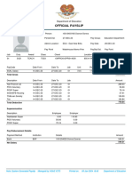 Official Payslip: Department of Education
