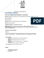 Proforma Alimentacion