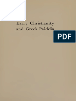 Werner Jaeger Early Christianity and Greek Paidea Harvard University