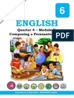 English 6 - Quarter 4 - Module 7 - Composing A Persuasive Essay