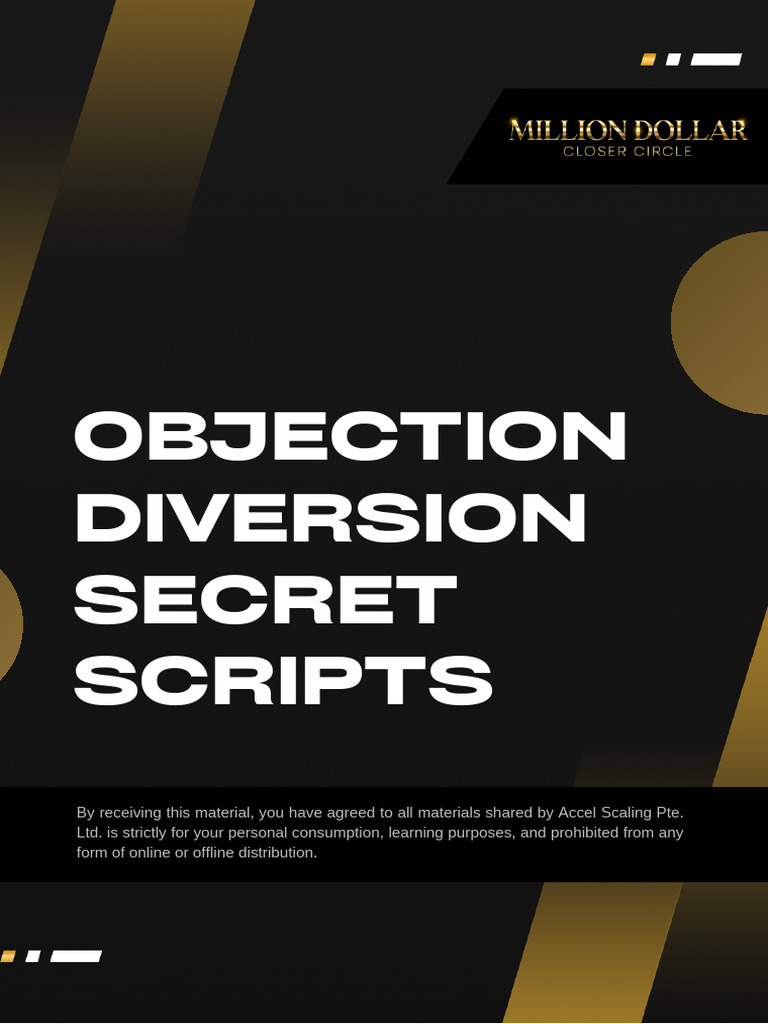 Objection Diversion Secret Scripts | PDF | Interest | Interest Rates