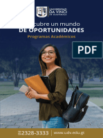 Oferta Académica Universidad Da Vinci de Guatemala