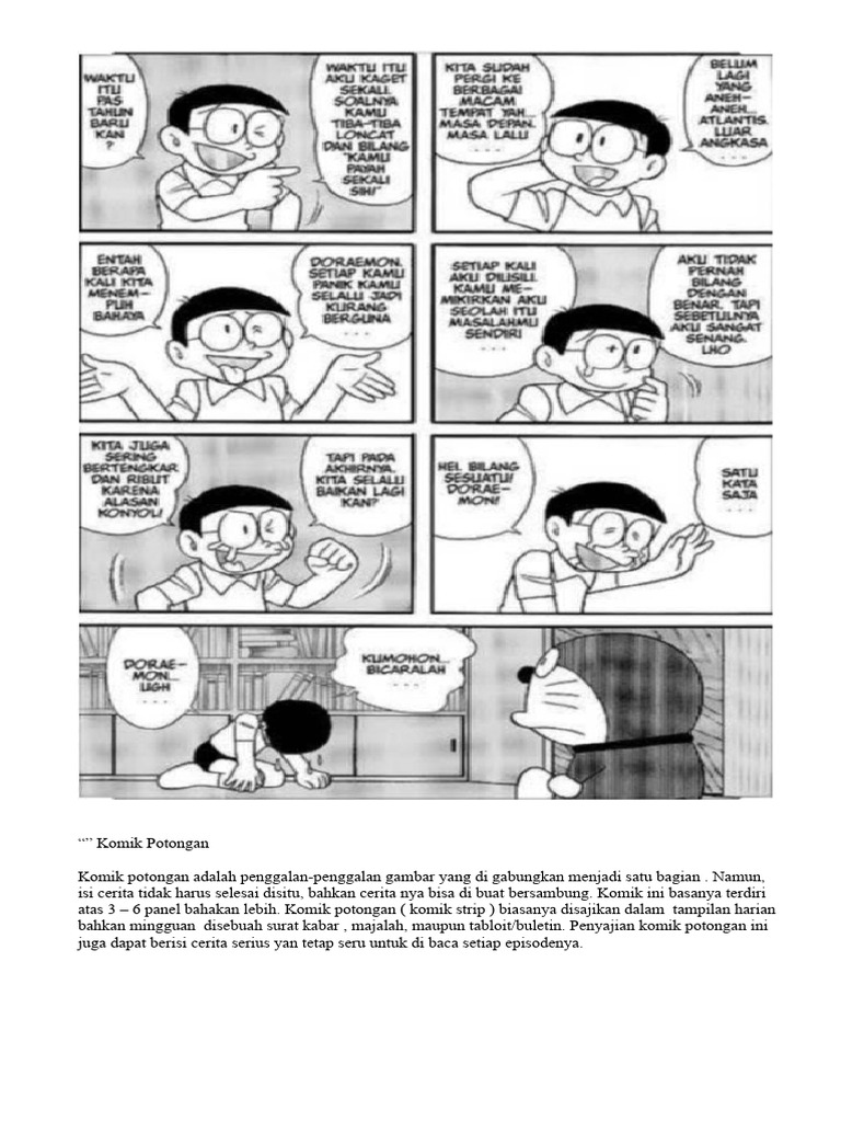 Pengertian dan Ciri Komik Potongan | PDF
