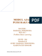 Modul Ajar Puisi Rakyat Kelas 7