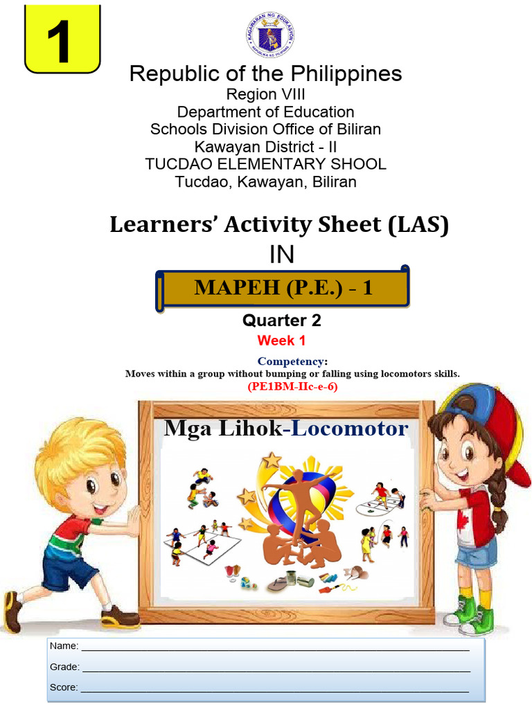 P.E 1 Q2 Las Week 1 | PDF