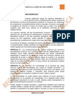 Borrador Reglamento Que Regula La Práctica de Cosmetología Embellecimiento Corporal y Otros Afines 05.09.19