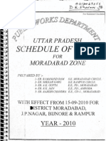PWD Schedule of Rates Moradabad UP 2010