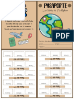 Pasaporte Tablas de Multiplicar