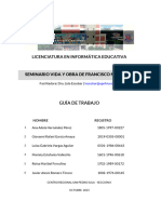 Guía de Trabajo - Seminario Vida y Obra de Morazán