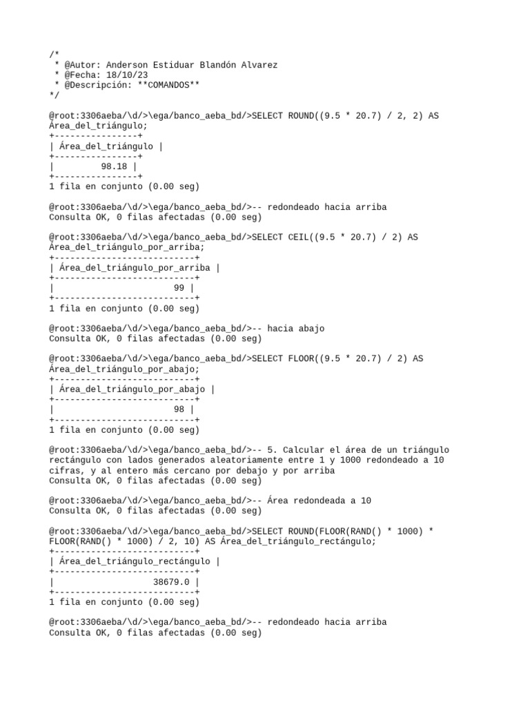 Comandos Basicos Sql