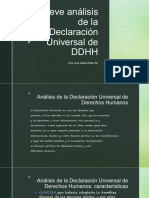 Declaración Universal Análisis Corto