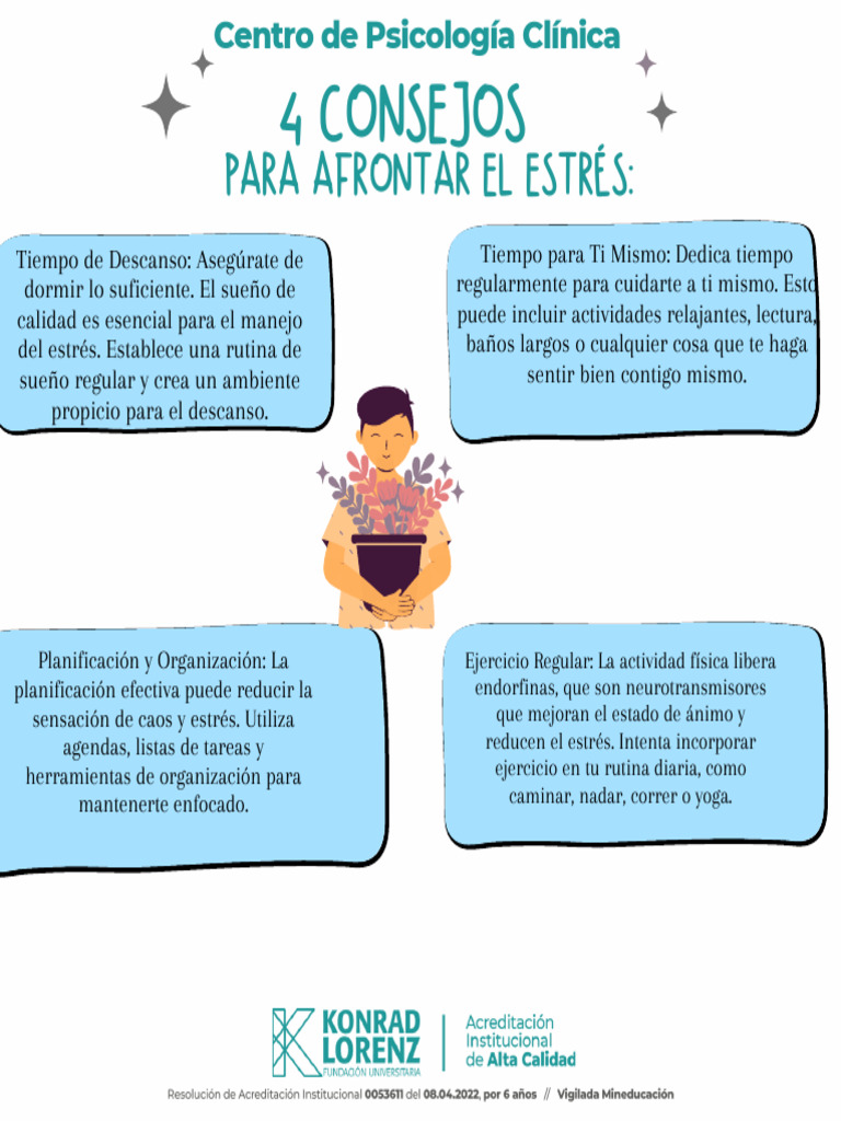 Infografia Consejos para El Manejo Del Estrés Post de Instagram | PDF