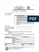 Template No. 4 LD Terminal Activity Report