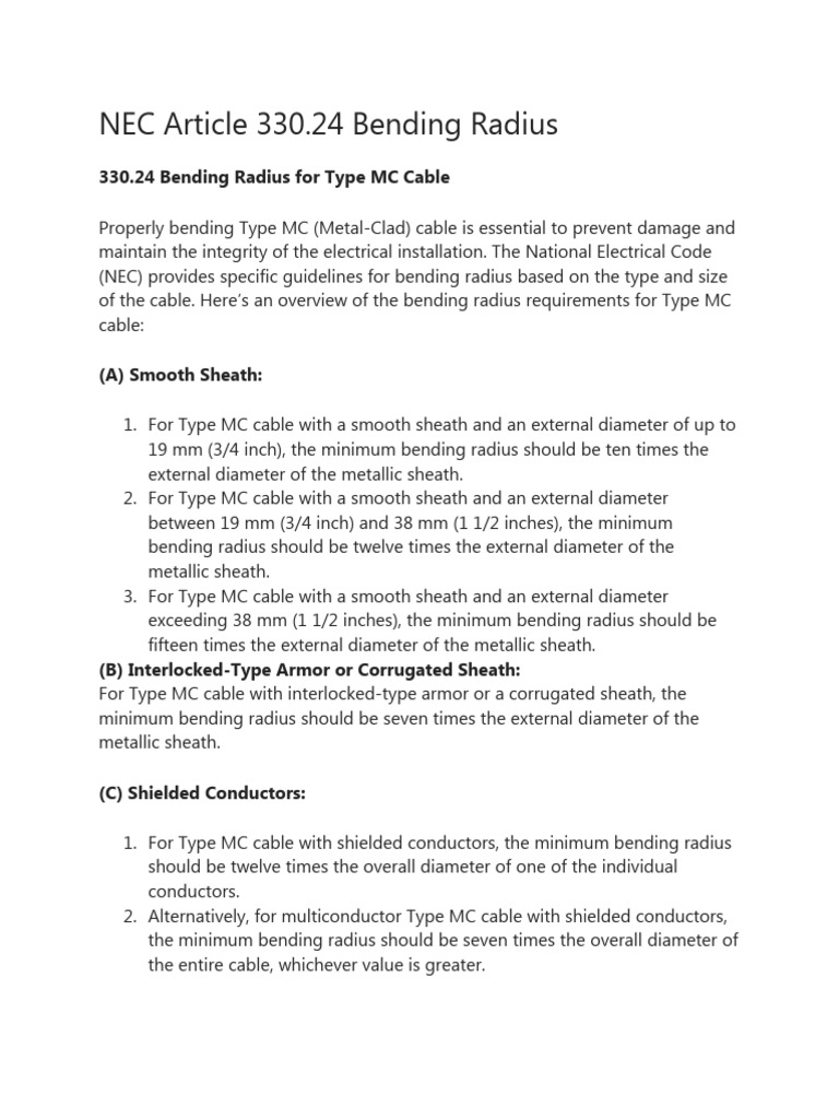 Nec Article 110.26 C 2