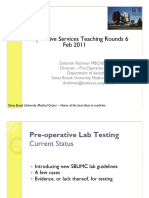 Pre-Op Lab Testing Guidelines
