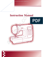 Carina (Unk Model) Sewing Machine Instruction Manual