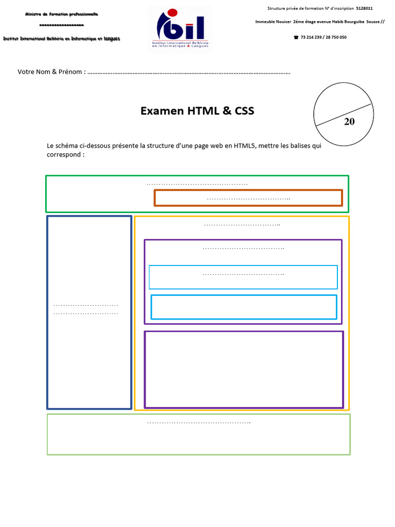 Examen HTML Css | PDF
