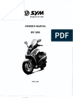 Owners Manual Sym RV 250