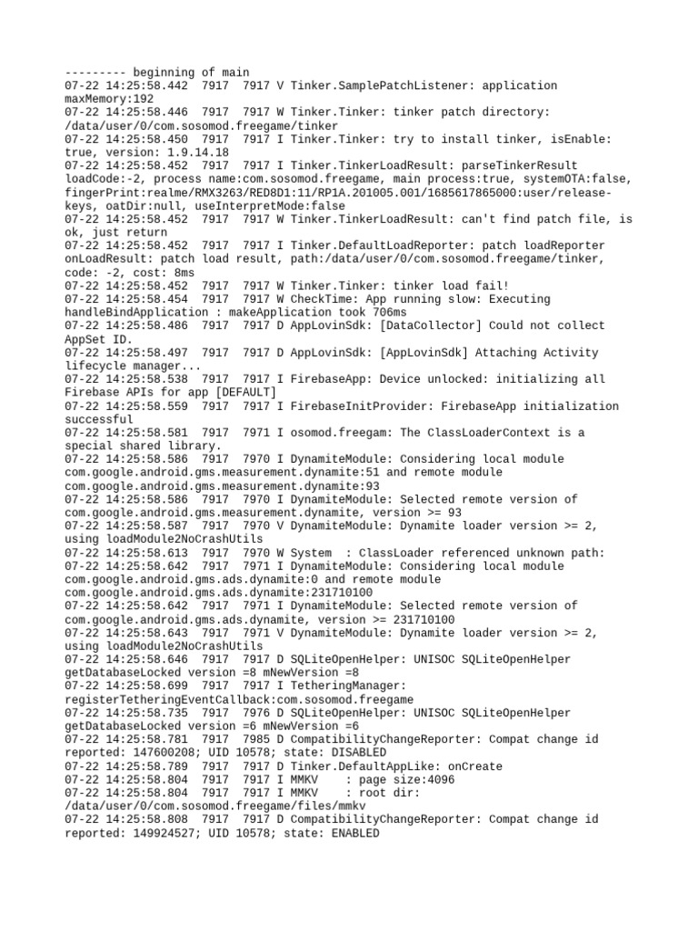 Sosomod Game Update Log Analysis | PDF | Library (Computing ...