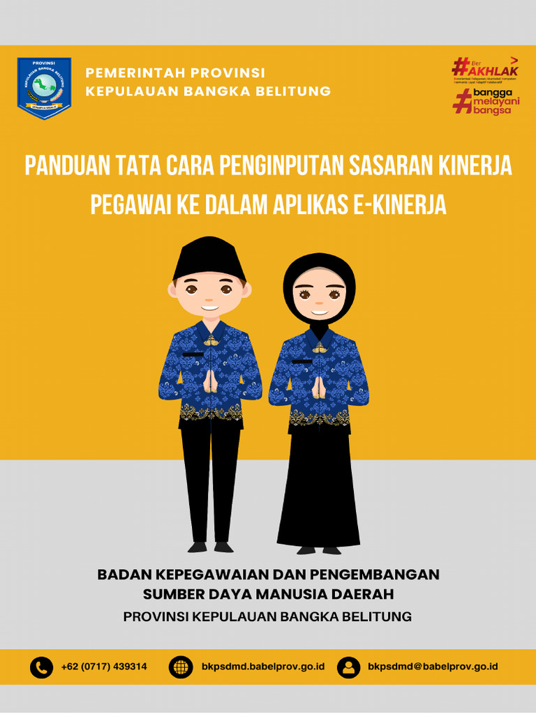 Panduan Penginputan Skp Melalui Aplikasi Ekinerja Prov Kep Babel Pdf