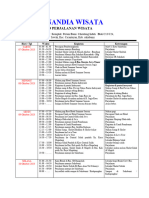 Jadwal Perjalanan Guru SMK GANESA Ke Yogya 2023