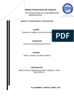 Investigación Sobre Tipos de Ciberataques Más Comunes y Cómo Resolverlos