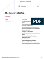 The Measure of a Man – Theopolis Institute