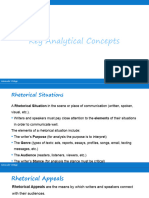 Key Analytical Concepts