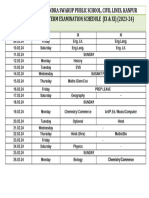 Final Term Schedule IX & XI