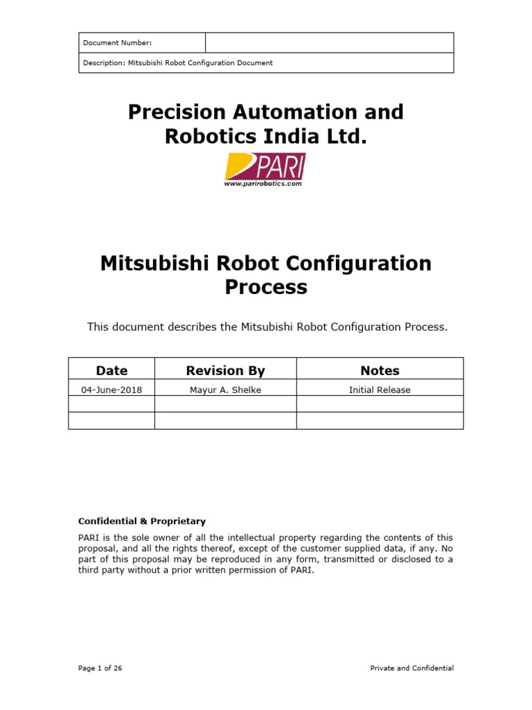 Mitsubishi Robot Configuration Guide | PDF | Online And Offline ...