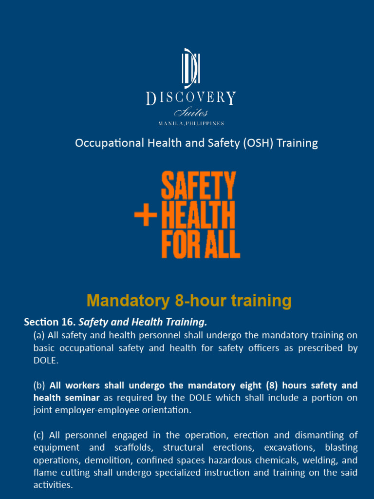Eight hour mandatory modules 1 to 4 1 pdf occupational safety and