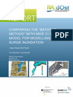 Comparing The "Bathtub Method" With Mike 21 HD Flow Model For Modelling Storm Surge Inundation