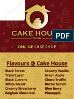 Cake House Menu 