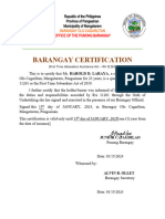 Barangay Certificate Firsttime Jobseeker Template